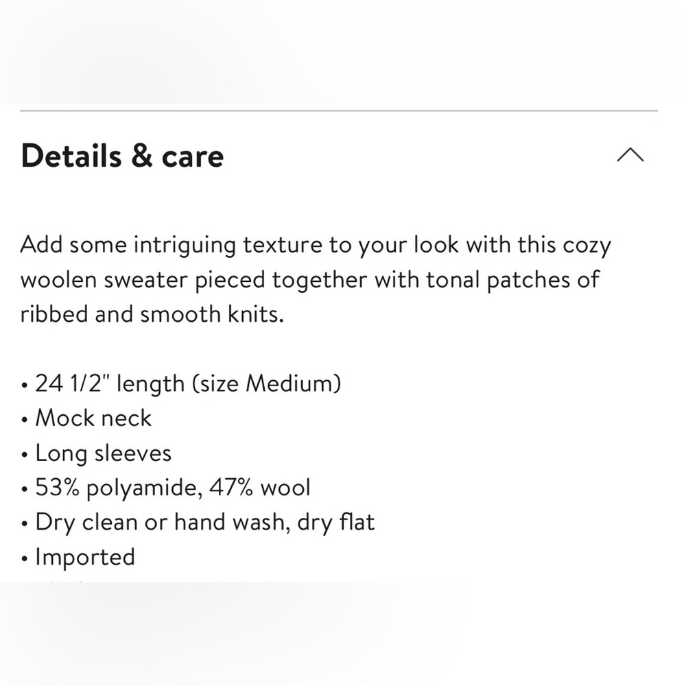 French Connection Patchwork Mock Neck Sweater In … - image 3